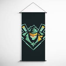 Fortnite 63 Ninja Logo Decorative Banner Flag For Gamers Gaming Wall Art Ninja Logo Banner