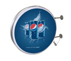 Round Outdoor Led Light Box Sign Light Box Only