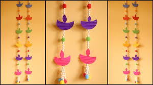 Diy Door Hanging Toran Diwali Decoration Ideas Paper Decorations Diy Home Decor Youtube Paper Decorations Diy Diwali Decorations Paper Decorations
