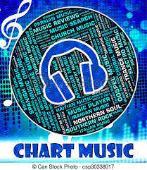 Music Charts Represents Top Twenty And Harmonies
