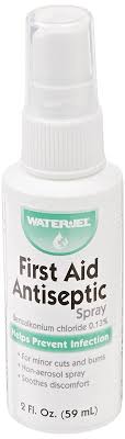 May 07, 2021 · there is a lock and unlock symbol on the bottle turn the lid to the unlock position and pull spray nozzle off. Amazon Com Water Jel 65364 First Aid Antiseptic Spray Bottle 2 Oz Health Household