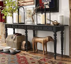 This wide three drawer console table does exactly that, providing a convenient storage solution predominately constructed from attractive solid versatile console table handcrafted from solid pine extra thick tabletop sturdy sawhorse supports distressed grey painted finish protective nc lacquer. Outdoor Dining Furniture In Calgary Large Console Table Long Console Table Extra Long Console Table