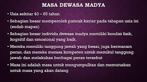 150930101004 tanggal 30 agustus 2016 tujuan penelitian tujuan dilakukannya. Perkembangan Fisik Dan Kognitif Masa Dewasa Madya Ppt Download