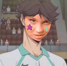 People that i'll tag before they get the chance to bleach their eyez: Oikawa Looks Different Here Anime Funny Funny Anime Pics Anime Mems
