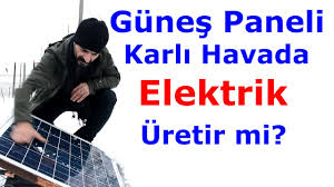 Solar panel sistemi nasıl çalışır? Gunes Paneli Kar Altinda Elektrik Enerjisi Uretir Mi 2019 Dicle Diyarbakir Turkiye Youtube