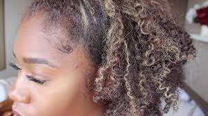 Short brown hair with highlights. Blonde Highlights On Natural Hair With Mulaaxhair Youtube