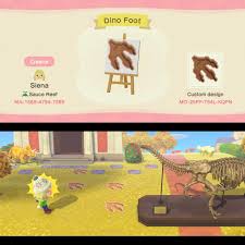 Escaped T Rex Footprint Pattern Acqr New Animal Crossing Animal Crossing Animal Crossing Game