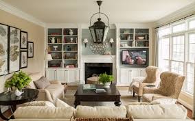 Excellent Built In Bookshelves Around Fireplace Regarding Family Room After Decorating Pic Hom Living Room Furniture Arrangement Home Living Room Family Room