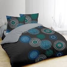 Achat housse de couette vert et gris à prix discount. Housse De Couette Vert Menthe Cdiscount