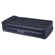 Intex Twin Pillowrest Double High Air Mattress With Built In Pump Air Bed Air Mattress Camping Inflatable Bed