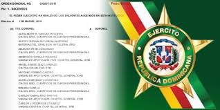 Cómo encontrar a una persona en republica dominicana? Aqui Todos Los Ascensos En El Ejercito De La Republica Dominicana