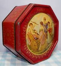 Vintage Old Tin Container Oud Blik Altes Blech Brocante Antique 8 95 Worldwide Shipping Mies Mas Vintage Toys Kitchenware Boite