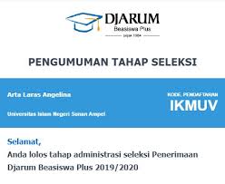 Harus menggunakan laptop atau pc, sangat tidak dianjurkan dengan smartphone. Pengalaman Seleksi Beasiswa Djarum Plus 2019