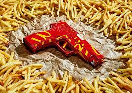 Fast Food Weaponry By Justin Poulsen Food Food Art Fast Food