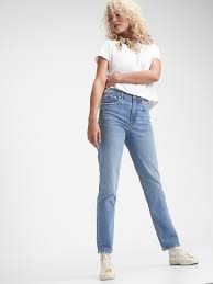 Afflication straight cut jeans euc straight cut dark rinse stitching detail down sides normal wear 100% cotton leather detail on back pockets 36x34 feel free to message me with any questions. Sky High Straight Leg Jeans Gap