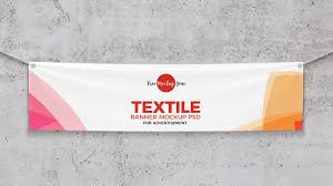 Download Textile Banner Psd Mockup Template Mockup Free Downloads