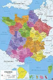 Les données officielles sur la progression de l'épidémie en france sont consolidées par le ministère des solidarités et de la santé et santé publique france. Carte De France 2017 Poster Karte Von Frankreich 2017 61cm X 91 5cm U Poster Amazon De Kuche Haushalt Wohnen