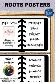 Alia media find more words! Greek And Latin Root Of The Week Posters Words Containing Greek Latin Roots Vocabulary Activities