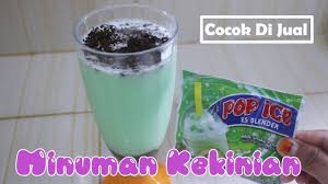 Coba deh resep milkshake stroberi berbahan satu saset pop ice kayak gini~. Kreasi Pop Ice Unik Minuman Kekinian Modal Kecil Youtube
