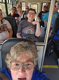 We rode the Karaoke/Party bus to Mike Aulby's Arrowhead Bowl today. 🎶😁