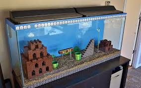 Voici Comment Fabriquer Un Aquarium Super Mario Bros Decoration Jeux Video Idee Deco Geek Lego Super Mario