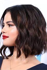 Selena Gomez Hairstyle Medium Bob Synthetic Hair Lace Front Wig Wavy Bob Hairstyles Thick Hair Styles Selena Gomez Hair