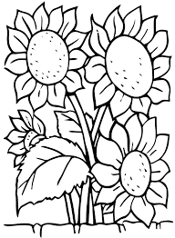 Sunflowers Flowers Coloring Pages For Kids To Print Color Sunflower Coloring Pages Printable Flower Coloring Pages Sunflower Colors