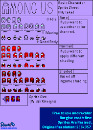 The among us red character is iconic. Among Us Character Sprite Sheet David S Take By Fazbeargamer05 On Deviantart