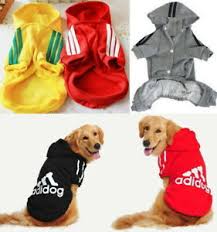 Details About Adidog Small Large Puppy Pet Dog Cat Clothes Jacket Hoodie Vest Shirt Jumpsuit