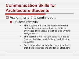 We've given hundreds of presentations to educators and administrators in several countries over the years. Communication Skills For Architecture Students Communication Skills For