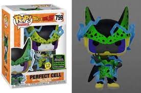 The action figure of super saiyan goku (glow in the dark), from the dragon ball z (dbz) franchise is a pop which came out in october 2014. Amazon Com Funko Pop Dragon Ball Z 759 Perfect Cell Glow In The Dark Eccc 2020 Shared Exclusive Toys Games