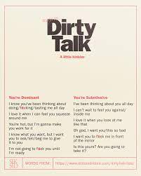 Talking dirty