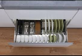 درج ستيل مع قسام صحون Kitchen Flatware Tray Tray