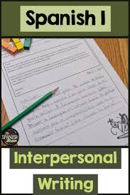 Interpersonal Reading Writing Activities For Spanish 1 In 2020 Writing Activities Spanish Students Reading Writing