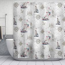 Get the best deals on nautical shower curtains. Pin On Nautical Bathroom Decor Ocean Coastal Themes