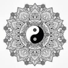Yin yang symbol mandalas relaxing coloring pages for adults. Coloring Yin Yang Patterns Tibet Adult Coloring Pages Coloring Library