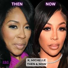 All hail the queen of transformations 👑✨ K. Michelle has been VERY open  about her journey, so let's talk about it. How would you rate this  evolution