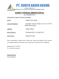 Dengan surat lamaran pekerjaan pihak perusahaan bisa membaca dan menebak karakter dari pelamar kerja. Contoh Surat Pengalaman Kerja