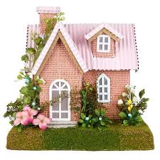 Shop For The Miniature One Story House With Pink Roof By Ashland At Michaels Decorating Blogs One Story Homes Story House