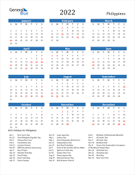 Free 2021 excel calendars templates. Philippines Calendars With Holidays
