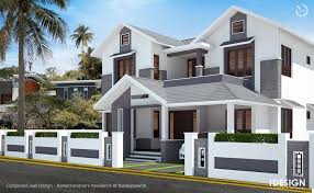Exterior materials construction details and measurements are also noted. Exterior Wall Compound Wall Design Photos India Trendecors