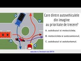 La intersectia nedirijata atunci cand patrunde pe un drum national venind de pe. Care Dintre Autovehiculele Din Imagine Au Prioritate De Trecere Youtube