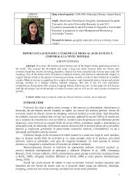 Check spelling or type a new query. Doc ImportanÈ›a È™i Dinamica Turismului Medical Si De Estetica Corporala La Nivel Mondial Stefana Axenti Academia Edu