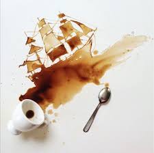 Internet Artist Turns Coffee Into Watercolors The Creators Project Coffee Art Painting Coffee Art Coffee Artwork