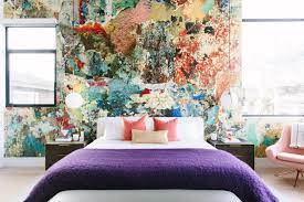 Pertama anda bisa menggunakan motif abstrak di cat tembok motif segitiga abstrak. Hidupkan Suasana Rumah Dengan 7 Ide Background Warna Warni Ini