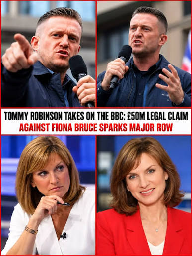 Tommy Robinson Launches £50 Million Lawsuit Against BBC and Fiona Bruce Following a heated on-air exchange with Fiona Bruce on the BBC, Tommy Robinson has announced a major legal action against the