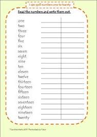(i.e., is the counter equal to 10?) Spelling And Writing Numbers 1 20 Number Words Worksheets Writing Numbers Learn To Spell