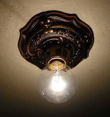 Vintage Art Deco Light Fixture Flush Ceiling Mount Fleur De Lis Single Bulb Art Deco Lighting Art Deco Light Fixture Ceiling Light Fixtures