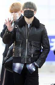 Press 200111 Nct127 At Incheon International Airport Jaehyun Leather Jacket Jung Jaehyun Jaehyun