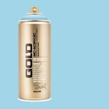 Montana 11 Oz Gold Spray Paint Fresh Blue 034569 The Home Depot